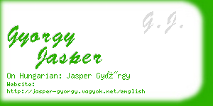 gyorgy jasper business card